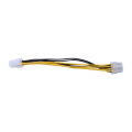 【ZOSR】20cm 4pin Power ATX 8Pin Male to 4Pin Female PC CPU Power Supply Extension Cable. 