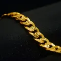 Premium Quality 22kt Guaranteed Gold Plated Men's Big 11MM Albert Bracelet gift items for boys. 