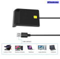 MTenderness Zoweetek 12026-1 USB ID Smart Card Reader PC/SC USB-CCID Original EMV ISO7816 for DNIE DNI ID Chip Smart Card. 
