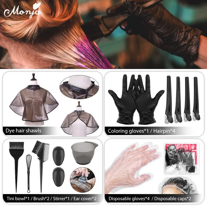 Monja%20Hair%20Dye%20Coloring%20Kit%20Hair%20Dyeing%20Brush%20Hair%20Dyeing%20Bowl%20Coloring%20Comb%20Earcap%20Clips%20Dyeing%20Cape%20Hair%20styling%20Tool%20-%20Image%202