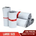 Large Size 32 cm X 41+5 cm Medium Poly Mailer White Daraz Flyers Bundle of 100 Bags pack and 50 Bags Pack Self-seal Adhesive bags Storage Bags Plastic Poly Envelope Maile Packs Postal Safe Mailing Bags Shipping Bags Large Size. 