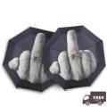 Funny Creative Middle Finger Umbrella Folding Men Women Outdoor Travel Windproof Sunshade Lightweight Parasol Portable. 