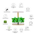 Water cultivation indoor garden pod LED light intelligent pump kit. 