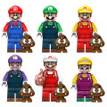 【Recently popular】Super Mario Game Mario Building Blocks Compatible with Lego Minifigures Toys Mario Luigi Water Pipe. 