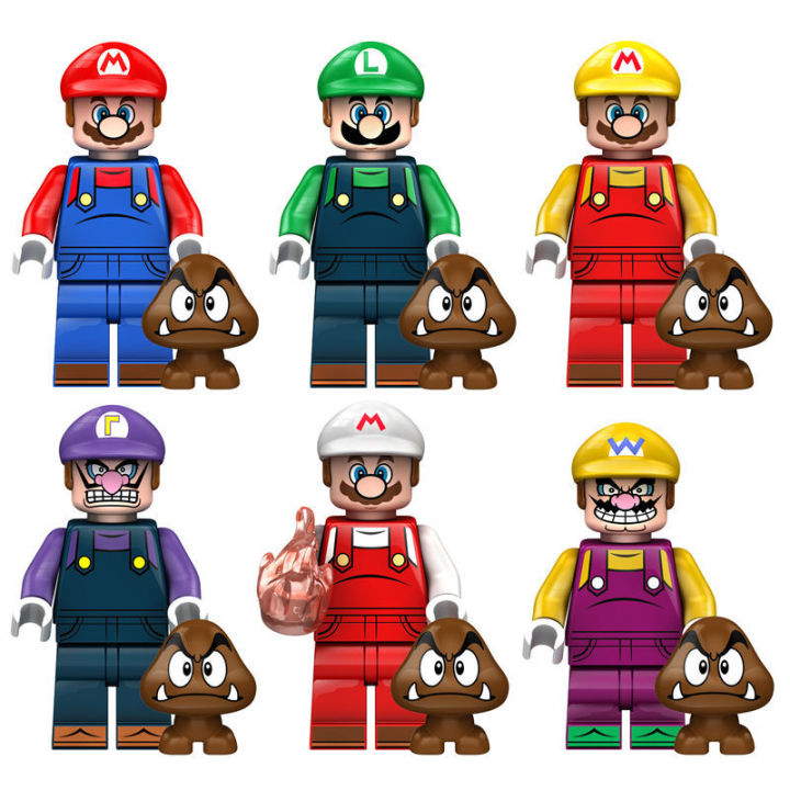 【Recently popular】Super Mario Game Mario Building Blocks Compatible with Lego Minifigures Toys Mario Luigi Water Pipe