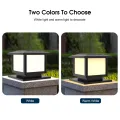 Auoyo Outdoor Pillar Lights Solar Charging IP65 Waterproof Column Lamp For Courtyard Fence Column Post Lights Courtyard Lamp Headlight Pillar Fence Post Garden lights 2 Colors. 
