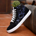 Canvas Shoes Men's High-Top Shoes Men's Fashion Shoes Korean Style Trendy Casual Board Shoes Spring and Autumn Breathable Student All-Matching Cloth Shoes. 