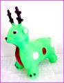 High Quality 58cm23Inch Bouncing Inflatable Jumping Deer Animal of Funny Deer Kids Daily Toy to Develop Balance  Jumping Hopper deer with long Horns. 