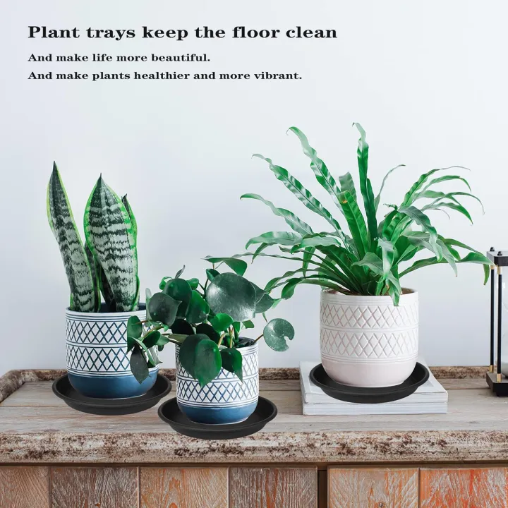 4Pcs%2016%20Inch%20Saucer%20Black%20Plastic%20Tray,%20Indoor%20Outdoor%20Pot%20Saucers%20for%20Gardening%20and%20Drip%20Protection%20-%20Image%203