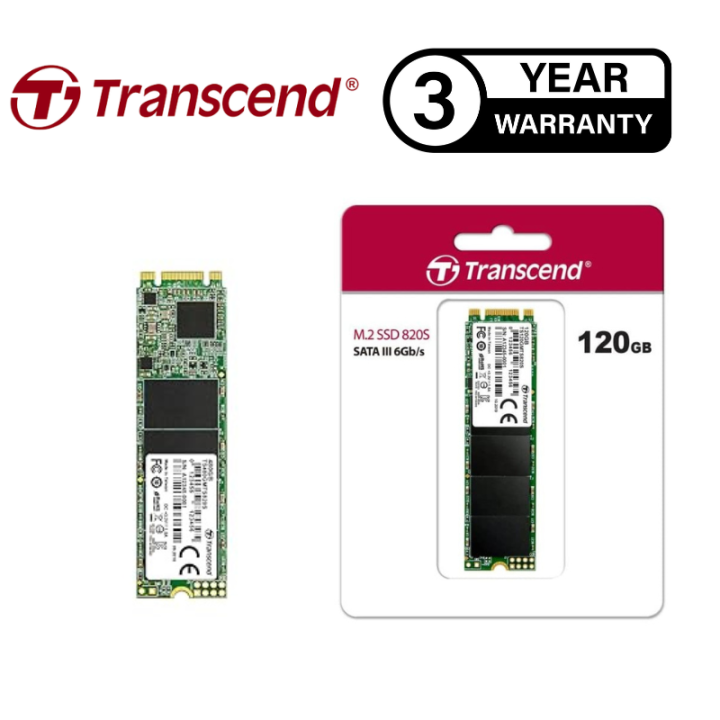 Original Transcend 120GB M.2 SSD 820S Solid State Drive SATA III 6Gb/s ...