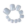100 pcs/Set Square False Toe Nails Full Cover Natural White Clear Artificial Fake Toe Nail Acrylic Foot Nail Art Tips Manicure Tools. 