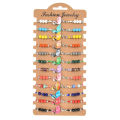 NEW 12pcs/set Bohemian Colorful Elephant Animal Charms Braided Bracelets Women Crystal Bead Rope Chain Yoga Bracelet Anklet Jewelry. 