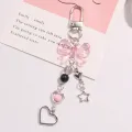 Goth Y2K Phone Charm Bow Heart Star Keychain Pendant Kawaii Key Chain Bag Phone Chain Cute Accessory For Girls Women Jewelry ANLAN. 