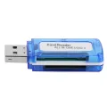 【China 】 Portable 4 in 1 Memory Card Reader Multi Card Reader USB 2.0 in Cardreader for Micro SD MS Micro M2. 