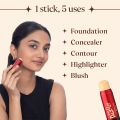 Eyetex Dazller Foundation Stick (Creamy Finish) (Honey FS31), 9g SAB. 
