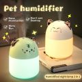 500ml Mini Portable Colorful LED Night Light Ultrasonic Air Humidifier USB Mist Maker Water Drop H20 Humidifiers for Home Office. 