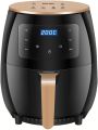 Digital Air Fryer 6 Litres Rapid Air Technology 7 Pre-set Functions Non-stick Basket  Auto Shut-off Touch Screen Fry Bake Roast Black. 