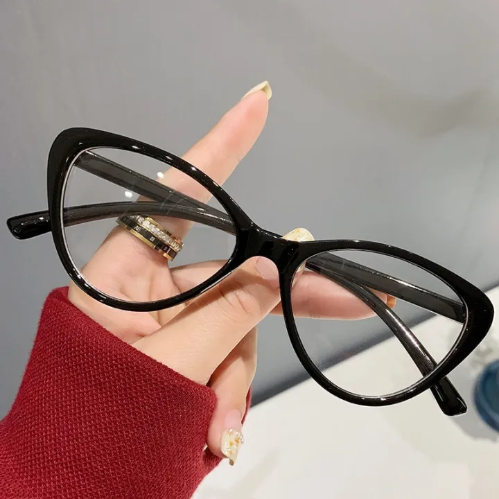 1pcs%20Cat%20Eye%20Unisex%20Glasses%20Square%20Black%20Large%20Frame%20Women%20Man%20Vintage%20Flat%20Glasses%20Unisex%20New%20Anti%20Blu%20Ray%20TR90%20Optical%20Retro%20-%20Image%202