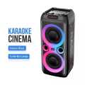 Karaoke Speaker TTD2809 20W Home Theater System Speaker 8 Inch Smart Woofer Super Party Outdoor Wireless LED Lights. 