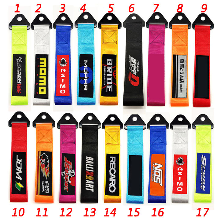 New 24 Styles JDM Racing Car styling Car Ropes Hook Individual ...
