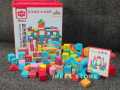 Mathematics Wooden Blocks 100 pcs children's puzzle Building Blocks Geometric Wooden Building Blocks Colorful Game Educational Gift Learning. 
