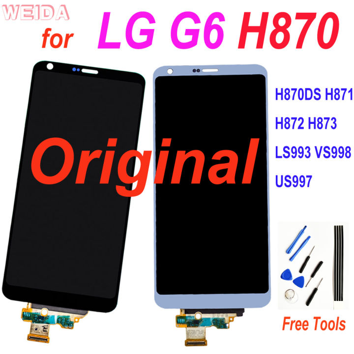 5.5 Original LCD for LG G6 LCD Display Touch Screen Assembly with Frame for LG G6 H870 H870DS H871 H872 H873 LS993 VS998 US997