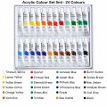 Art Ranger Acrylic Paint Colour Tube Set 5ml/10ml (12/24/36) For Students. 