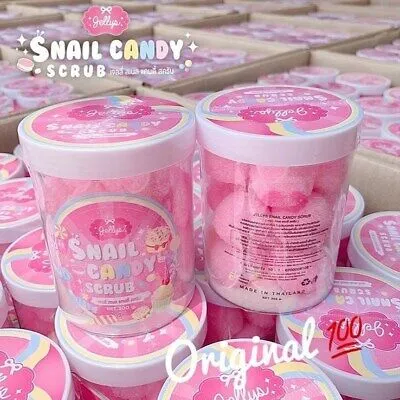 Thailand Jellys - Snail Candy Scrub -300g jscs 16 Balls Dead Skin Cells to Reveal Smooth Healthy Whitening Skin 300g