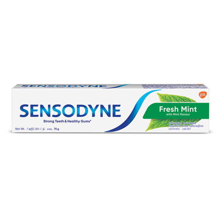Sensodyne Toothpaste Fresh Mint Sensitive Toothpaste for daily sensitivity protection Dentist Recommended Brand 75G