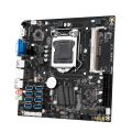 B75E 8 Card BTC Mining Motherboard+G630 CPU+SATA Cable B75 Chip LGA1155 DDR3 RAM MSATA ETH Miner Supports 8 USB3.0 Ports. 