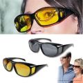 HD Vision Wraparound Day & Night Vision Driving Glasses 2pcs. 