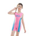 Children's Swimsuit Girls' Girl's Swimsuit One-Piece Western Style Conservative Internet Celebrity Cute Style New Sleeveless Printing. 