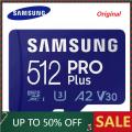 New Samsung Memory Card PRO Plus MicroSD TF 128GB 256GB 512gb 160MB/S Write120MB/S C10 U3 V30 Micro SD SDXC 4K Video Phone. 