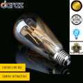 LED Edison Vintage Bulb,E27 LED Light Bulb,6W LED Filament Bulb, Retro Amber Glass Screw Lamp,ST64,600LM,6W. 