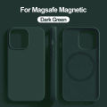 Silicone Sofafe Liquid for Mags Phone Case, for 2 Pro 4 13 15 11 1hone 1ple iP Original Magnetic Wireless Charging Case for ApMax Plus. 