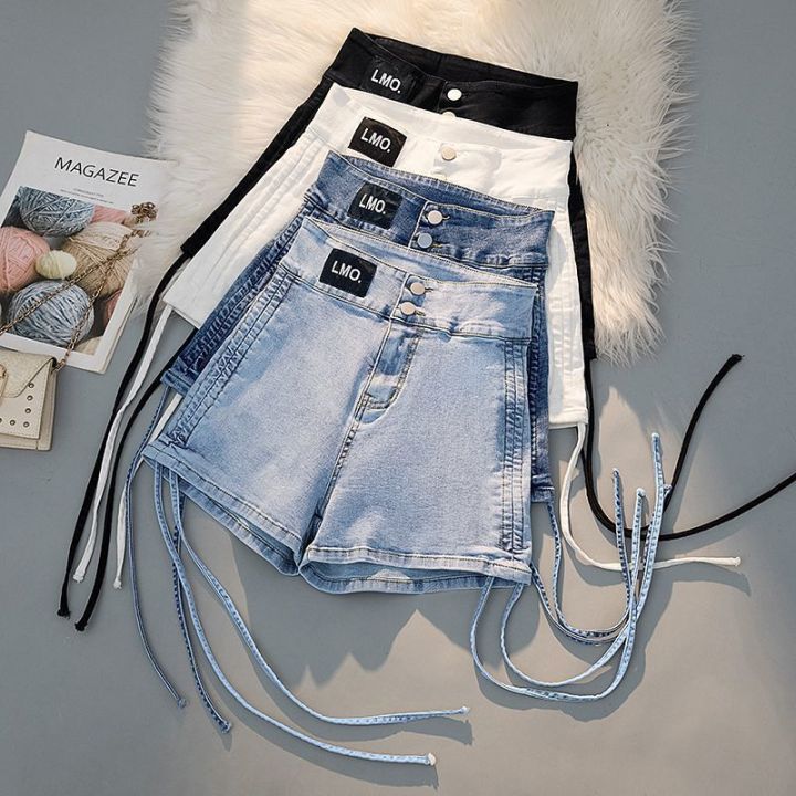 Daraz Denim Shorts Summer Lace-up Drawstring Denim Shorts Women's