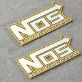 NOS Sticker Nitrogen Oxygen Sticker Car Emblem NOS Bottle Vinyl Decal Badge Accessories for Motobike Car Bike Truck Decoration. 