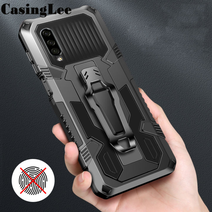 Casinglee For Samsung Galaxy A70 Case Shockproof Armor Stand case with Metal Clip Back cover Samsung A70 Phone cases Car Mountaineering phone case