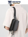 MENSPE Waist Bag / Chest Bag / Crossbody Chest Bag / Multi-Functional Fitness Bag for Men Small Waist Pouch Waist Bag for Women Unisex Mini Belt Bag with Adjustable Strap. 