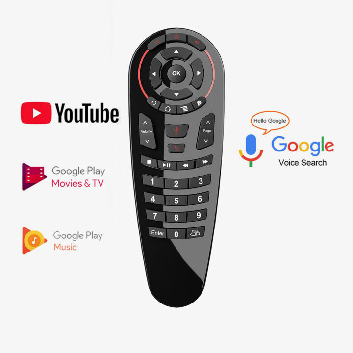 G30S Voice Control 2.4G Fly Air Mouse Keyboard For Gyroscope Motion Sensing Mini Remote Control For Android TV Box PC