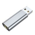 USB To 3.5mm Headphone 3.5mm Adapter External Stereo-Sound 2 in 1 Earphone Jack Adapter Portable Audio Wired Headset Converter. 