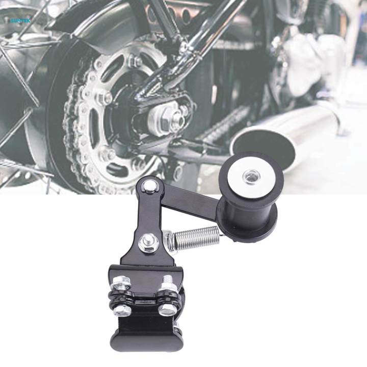 Motorcycle Chain Tensioner Bolt Auto Adjuster on Roller Universal Durable Metal Motorbike Chain Adjuster for Bike Most Motorcycles