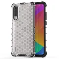For Xiaomi Mi A3 Honey Comb Series Hybrid Translucent PC Slip-Resistant Shockproof TPU Bumper Case Cover. 