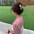 Korean Sweet Colorful Tulip Flower Hairpins / Fashion Cute Large Hair Clip Hair Decorate / Women Elegant Hair Claw Hair Accessories. 