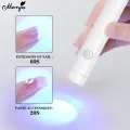 Monja Mini Portable 3 Leds Handheld Lamp USB Flashlight UV Lamp Adhesive Glue Nail Dryer Quick Drying Lamp DIY Makeup Tools. 