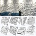door stopper rubber 30cm Decorative 3D Wall Panel wave Diamond Design Non self-adhesive plastic tile 3D wall sticker living room Bathroom wall paper. 
