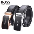 Original_HUGO BOSS Belt Luxury Brand Automatic Buckle Genuine Leather Belt Business Casual Men's Belt Classic Style Wild Belts. 
