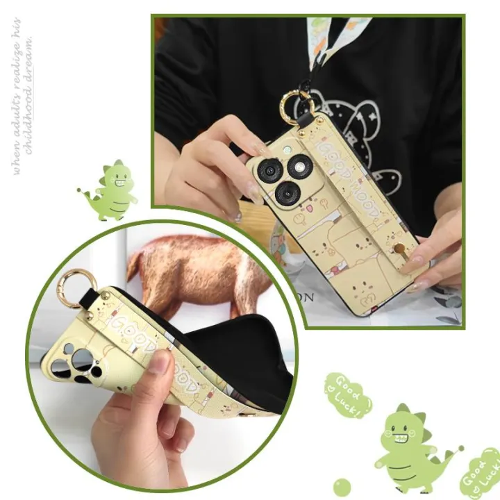 Anti-dust%20Cartoon%20Phone%20Case%20For%20Itel%20A50/A667L%20Durable%20Shockproof%20Silicone%20Back%20Cover%20Wrist%20Strap%20Cute%20Fashion%20Design%20-%20Image%203
