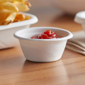 2oz Bagasse Sauce Cup With Lid. 