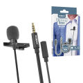 Moxom MX-AX35 Aux microphone  Wired 3.5mm port with 3.5mm headphone Adapter port Lapel Mic -26 dBFS 64 dB(A)  TPE cable - Tiktok - youtube - Facebook - Instagram - Live stream - Studio. 